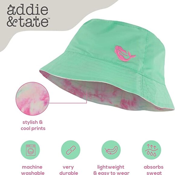 Kids Bucket Hat for Girls & Boys, Packable Fun & Cool Reversible Beach Sun Teen - Picture 5 of 8